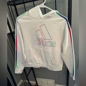Women’s White Adidas Hoodie!